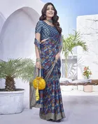 Chiffon Printed Saree for Women 