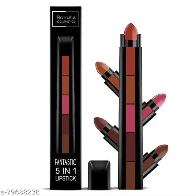 Ronzille 5-in-1 Matte Lipsticks (Multicolor)