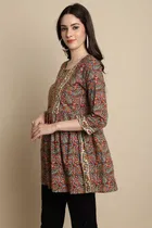 Cotton Printed Top for Women 