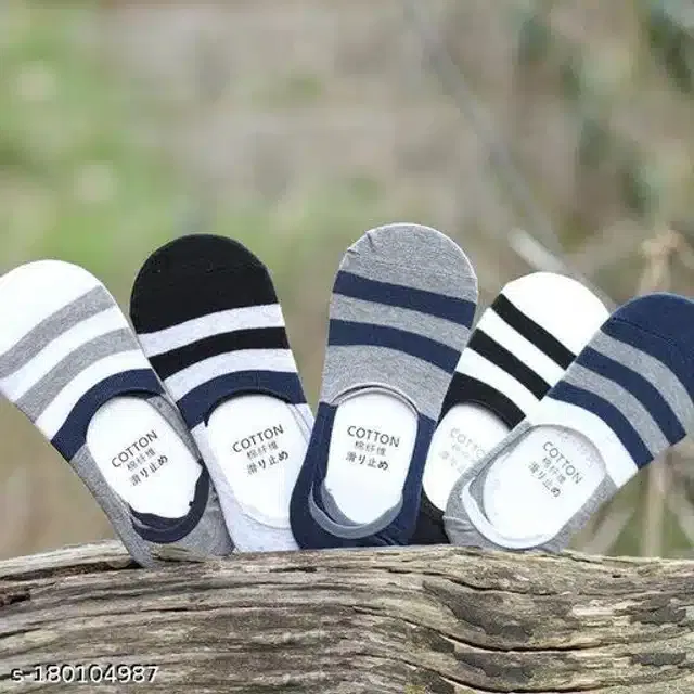 Cotton Blend Socks for Men (Multicolor, Set of 5)