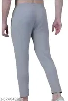 Cotton Blend Sports Pant for Men, Black & Grey 