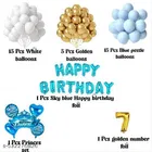 38 Pcs 7th Birthday Decoration kit, Multicolour, Set of 1