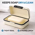 Mini Suitcase 100% Beautiful Travel Soap Case Pack of 2 White & Black