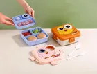 3-Compartment Bento Plastic Lunch Box 