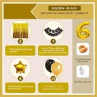 6th Happy Birthday Balloon Decoration Kit, Gold, Set of 1