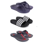 Combo of Sliders with Flipflops & Slippers for Men 