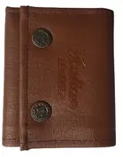 Genuine Leather Wallet for Unisex (Brown)