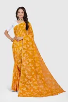 Georgette Printed Saree for Women 