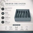 Wardrobe Clothes Organizer, Nonwoven Fabric Durable with 6 Grids partition 32*32*10cm
