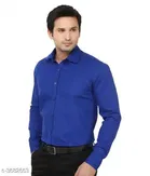 Cotton Solid Full Sleeves Shirt for Men 