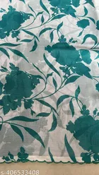 Georgette Printed Saree for Women, Sky Blue 