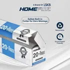 HomeFoil 25 Meter Silver Embossed Food Wrapping Aluminium Foil