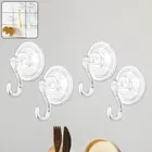 Plastic suction cup hook 4pc_ 19040