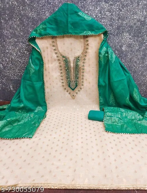 Silk Blend Punjabi/All Over Suits for Women (Multicolor, Un Stitched)