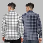 Polycotton Checked Shirts for Men, Multicolor 