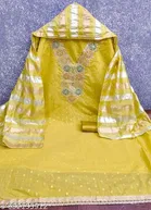 Silk Blend Punjabi/All Over Suits for Women 