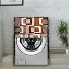 Knit Printed Front Load Washing Machine Cover 