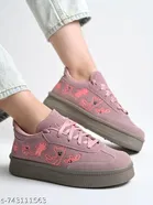 Shoetopia Girls Sneakers Peach 