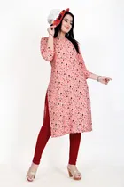 A-Line Crepe Kurti for Women 