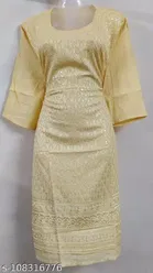 Cotton Embroidered Kurti for Women 