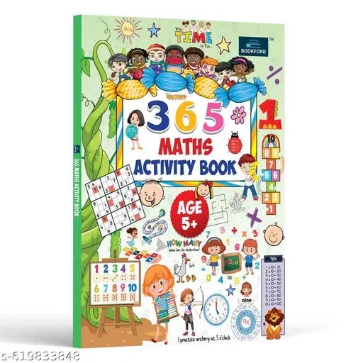 365 Activities Maths Book for Kids | Daily Maths Practice Workbook for Children | Skill-Building Exercises for Brain Development | Perfect Birthday Gift & Homeschooling Resource for Nursery, LKG, UKG & Primary Kids