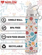 Nirlon Steel Sipper Water Bottle 