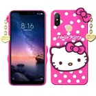 Mi Redmi 6 Pro Rubber Mobile Cover (Pink)