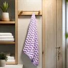 Safina Hand & Bath Towel Set Pack of 2 Chevron Lavender