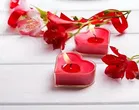 12 Pcs Tea Light Candles Romantic Heart-Shaped Rose Scented Candles for Anniversary Valentine's Day Wedding Birthday Christmas Decorations 