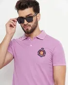 Logo Print Polo T-Shirt for Men 