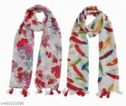 Poly Chiffon Printed Scarves for Women 