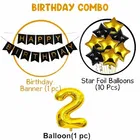 2nd Happy Birthday Balloon Decoration Kit, Black, Set of 1