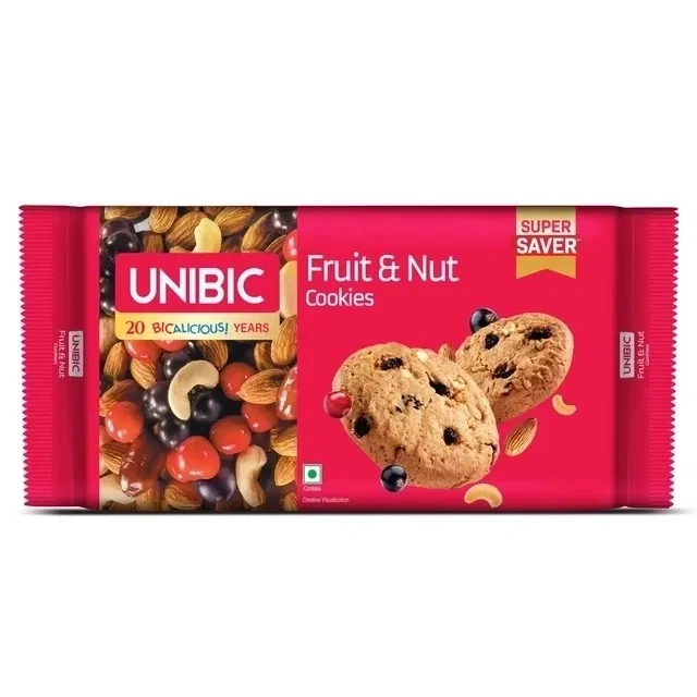 यूनिबिक फ्रूट एंड नट कुकीज़ 450 g