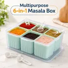 Multipurpose 6-in-1 Masala Box with 6 Spoons, 1800ml 