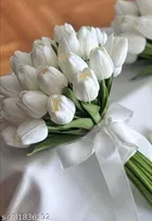Artificial Tulip Lily Flower Sticks for Women, Pack of 5 