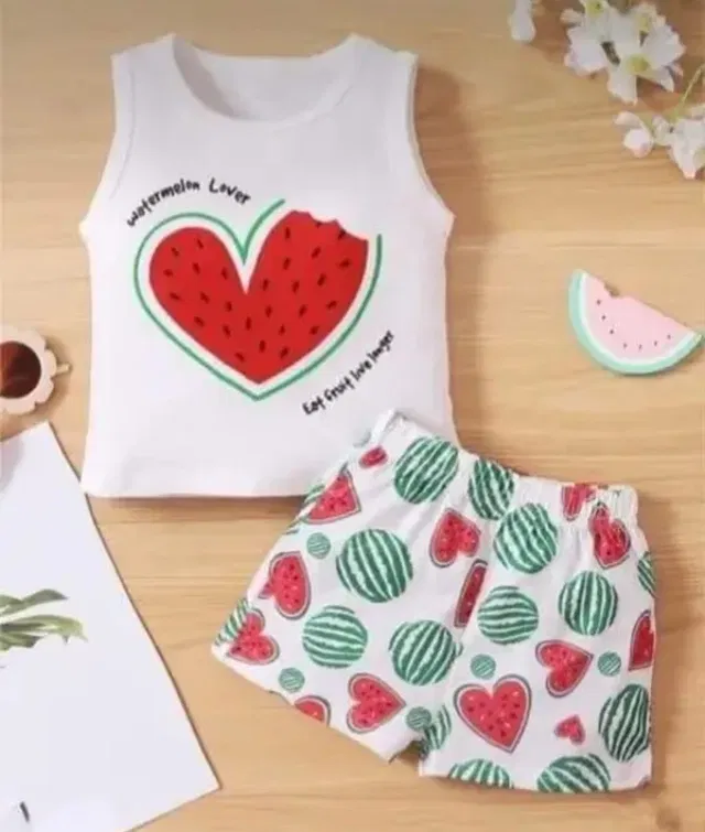 Hosiery Clothing Set for Kids (White, 18-24 Months)