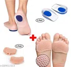 Moisturizing Silicon Gel Pad with Foot Pad (Beige, Set of 2)