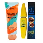 Pippal Orange Tube Powder Fondation (40 ml) with Fit Skin Eyeliner (6 ml) (Set of 2)