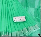 Linen Blend Saree for Women 