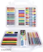 DOMS Art Apps Nxt Kit With Plastic Carry Case | Perfect Value Pack For School Kids
