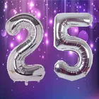 Foil Balloon for Birthday Celebration, No. 25 