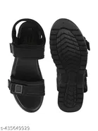 Solid Block Open Toe Heels Black Size 13-14 Years
