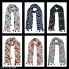 Poly Chiffon Printed Scarves for Women 