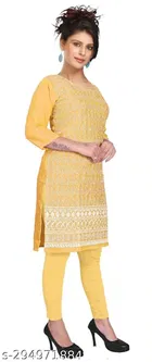 Cotton Blend Printed Kurti for Women 