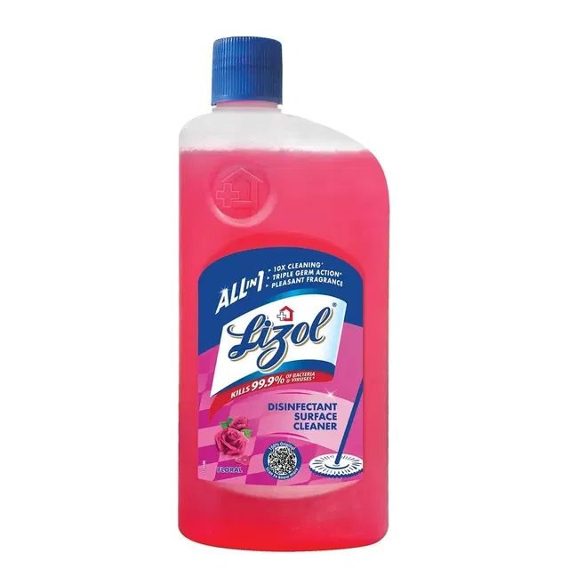 लिज़ोल डिसइन्फेक्टेंट सर्फ़ेस और फ्लोर क्लीनर लिक्विड, फ्लोरल 625 ml
