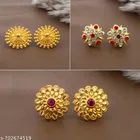Premium Quality Gold Finish Stud Earrings Combo