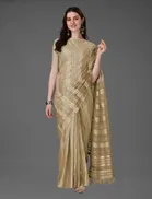 Cotton Embroidery Saree for Women 