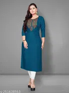 Embroidered Rayon Kurti for Women 
