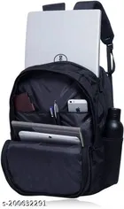 Nylon Backpack for Men & Women, Black