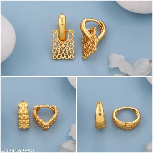 Earrings Combo,Gold-Plated Earrings For Women Girls